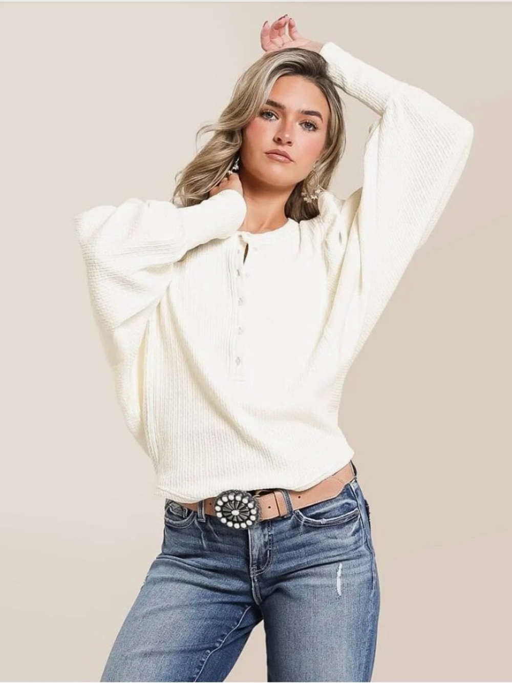 Free People Quinn Knit Top — Size M